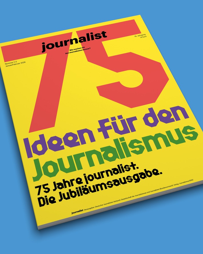 Jubiläumsausgabe: 75 Jahre journalist - mit 75 Ideen für den Journalismus
