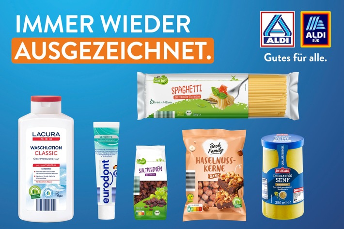 49 Mal Bestnoten für die ALDI Eigenmarken: ALDI schneidet 2024 bei Stiftung Warentest und ÖKO-TEST sehr gut ab