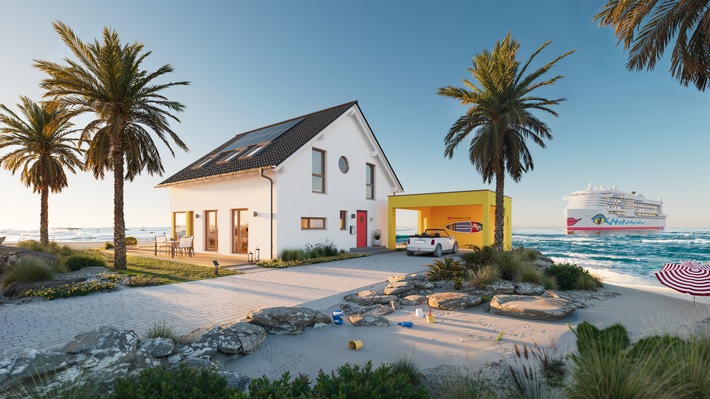 Wenn der Traumurlaub im Traumhaus endet: AIDA und Living Haus lassen Träume wahr werden