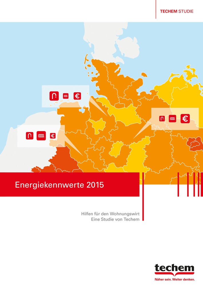 Techem Energiekennwerte-Studie 2015 / Energieeffizienz in Immobilien: Verbrauch in Mehrfamilienhäusern sehr unterschiedlich