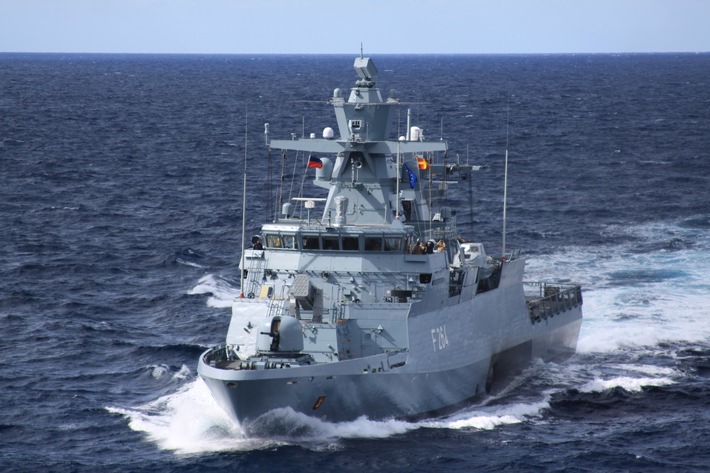 Korvette "Ludwigshafen am Rhein" kehrt aus NATO-Einsatz zurück