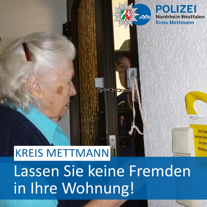 POL-ME: Hoher Schaden: Trickbetrüger geben sich als Mitarbeiter der Stadtwerke aus - Hilden - 1910152