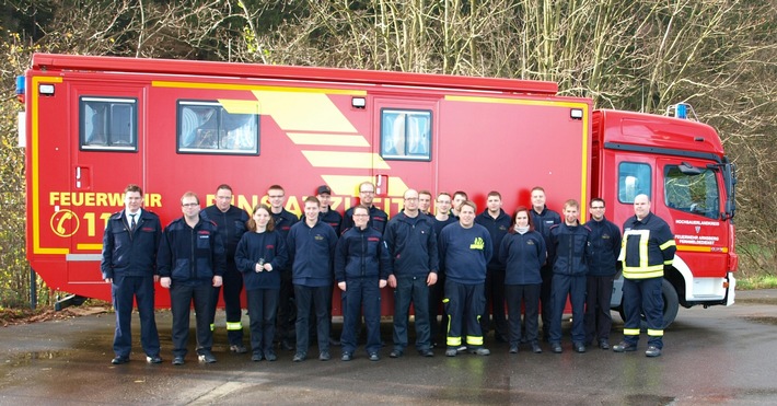FW-AR: 18 neue Sprechfunker für die Arnsberger Feuerwehr