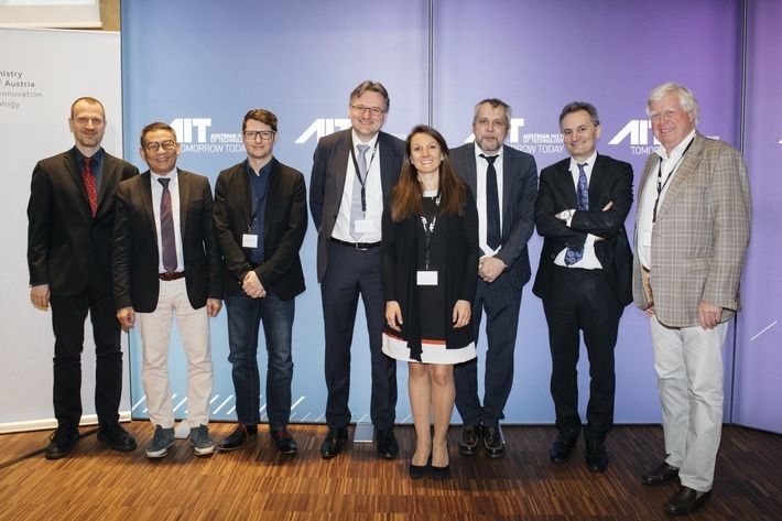 BILD zu OTS - https://www.apa-fotoservice.at/galerie/18295 Artificial
Intelligence Symposium am AIT. Vortragende des zweiten Symposiumstags am 2.
April 2019