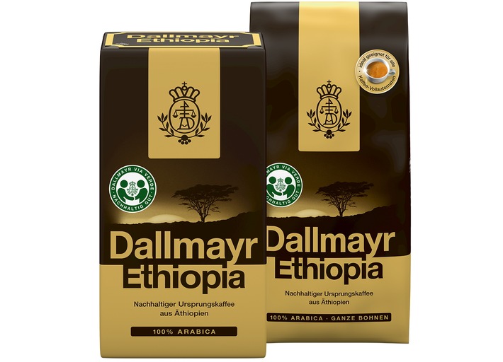Relaunch: Dallmayr Ethiopia / Dallmayr präsentiert seinen Ursprungskaffee im neuen Design und startet ein neues Hilfsprojekt