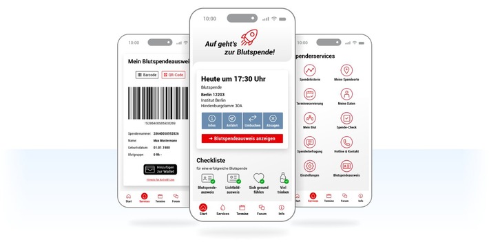 Neuer digitaler Begleiter erleichtert den Weg zur Blutspende - DRK-Blutspendedienste investieren in digitalen Spenderservice 2.0