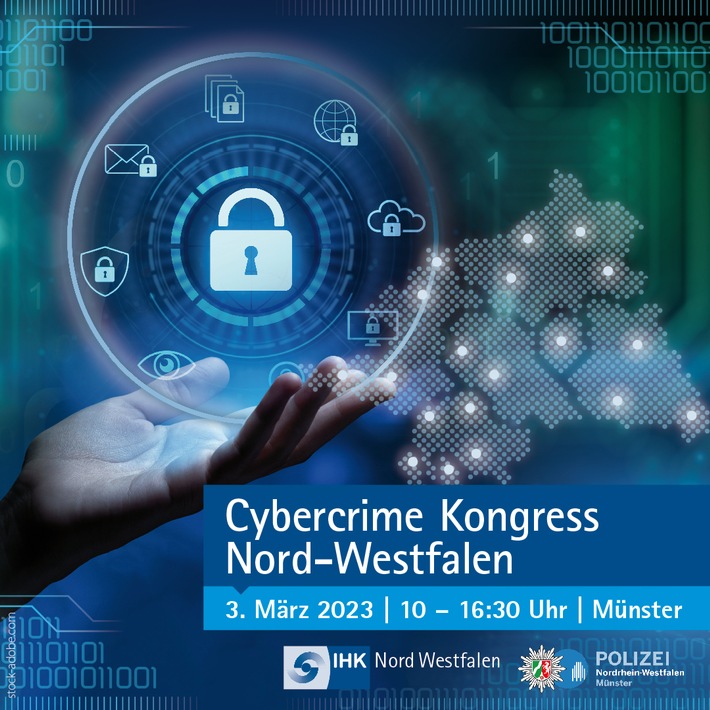 POL-MS: Cybercrime Kongress Nord-Westfalen - Anmeldeschluss am 17. Februar 2023