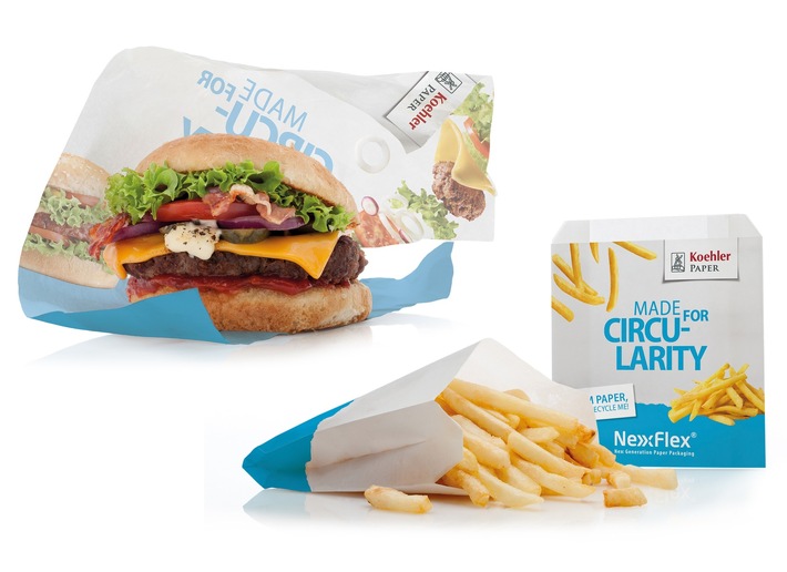 PFAS-freies und recyclebares Fast-Food-Verpackungspapier von Koehler Paper: Fettbeständig für anspruchsvolle Anwendungen