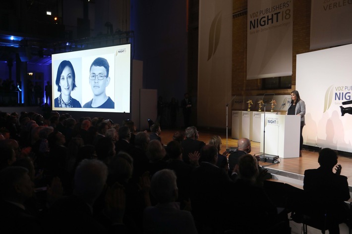 Jan Kuciak vom Verband Deutscher Zeitschriftenverleger posthum mit Goldener Victoria 2018 ausgezeichnet