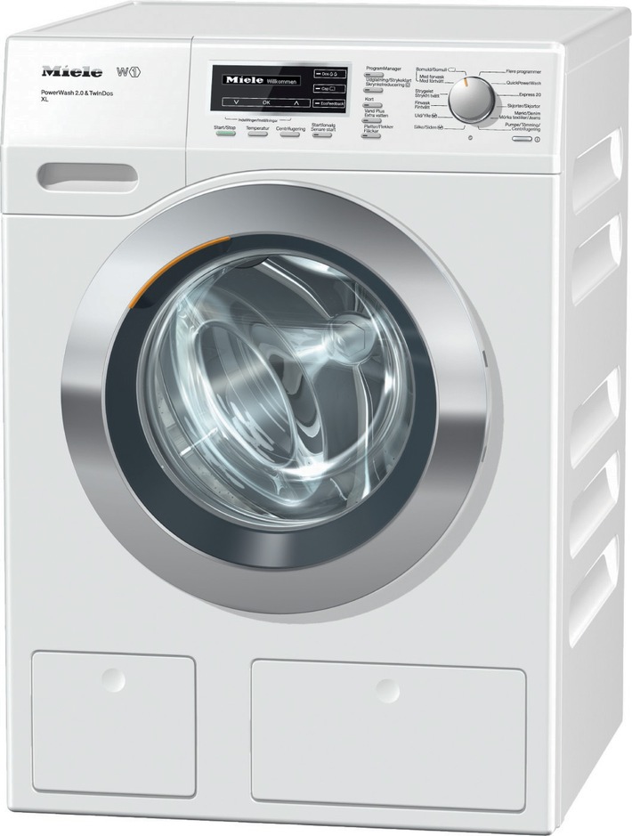 Öko-Institut bestätigt Miele-Waschverfahren PowerWash 2.0 beste Energieeffizienz auch für die kleine Wäsche / 40 Prozent schneller waschen und 25 Prozent Strom sparen