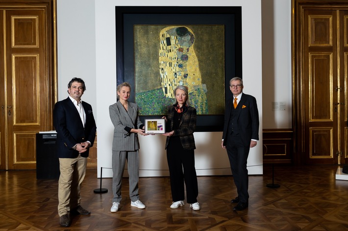 BELVEDERE: Digitale Liebeserklärung – NFTs von Gustav Klimts „Kuss" zum Valentinstag erhältlich