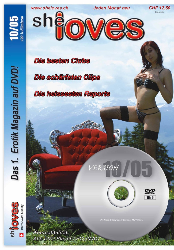 Das erste Schweizer Erotikmagazin auf DVD, jetzt erhältlich