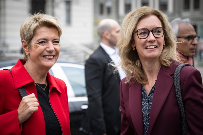 Sabine Monauni bei der Eröffnung der OLMA 2025 in St. Gallen