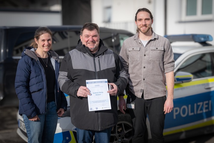 Bundespolizeidirektion München: Alltagshelden - Ehrung für gezeigte Zivilcourage