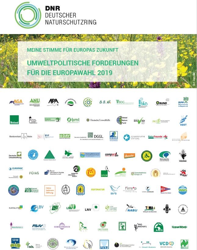 Ein nachhaltiges Europa ist Voraussetzung für Frieden, Wohlstand und Gesundheit / Natur-, Tierschutz- und Umweltverbände veröffentlichen umweltpolitische Forderungen zur Europawahl 2019