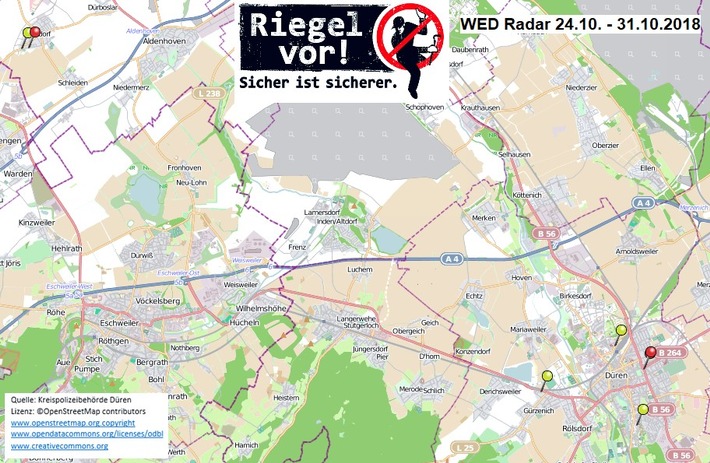 POL-DN: Ende der Aktionswoche "Riegel vor" Sicher ist sicherer."