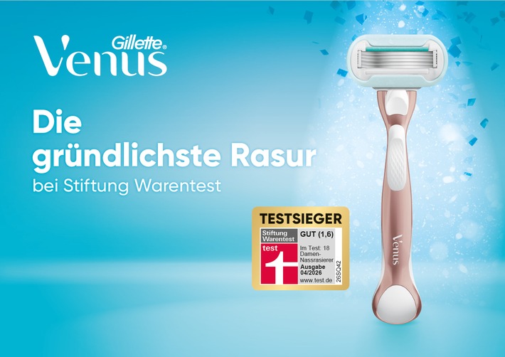 Warum Gillette Venus erneut Testsieger bei Stiftung Warentest ist: Der Gillette Venus Pro Smooth Sensitive bietet die gründlichste Rasur