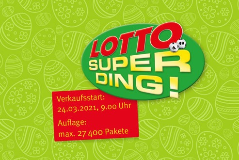 Sachsenlotto SUPERDING zu Ostern wieder da