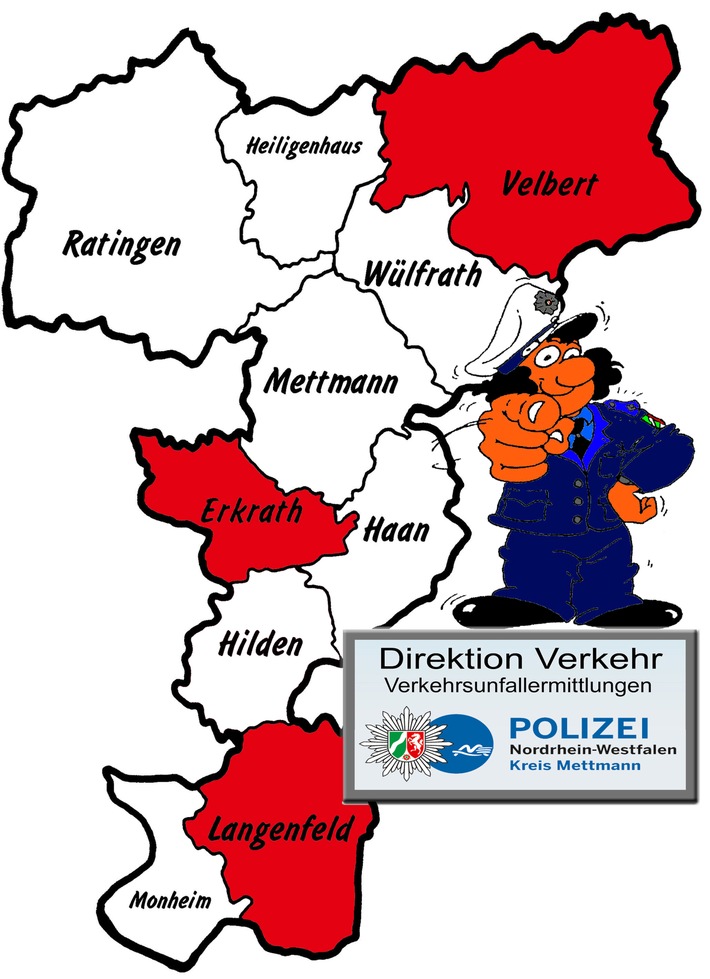 POL-ME: Verkehrsunfallfluchten aus dem Kreisgebiet - Velbert / Erkrath / Langenfeld - 2012099