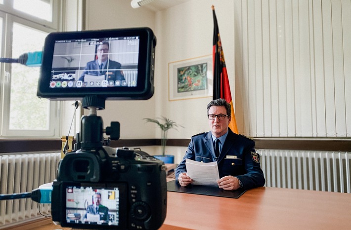 POL-PPRP: Per Videobotschaft 43 &quot;neue&quot; Polizistinnen und Polizisten im Polizeipräsidium Rheinpfalz begrüßt