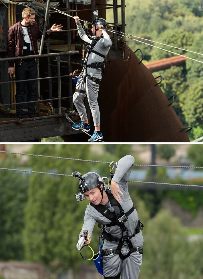 Ela Tas fliegt und Aaron Troschke kämpft in 70 Meter Höhe für die Kellerkinder - "Promi Big Brother" heute 22:15 Uhr in SAT.1 (FOTO)