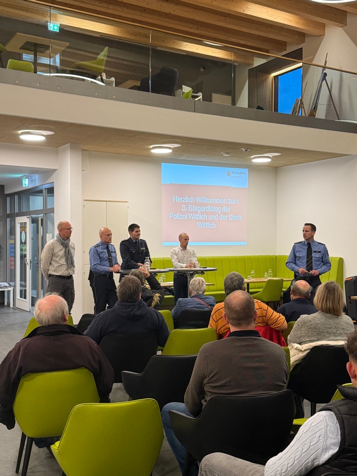 POL-PDWIL: Dritter Bürgerdialog erhält große Resonanz, gemeinsame Pressemeldung der Stadt Wittlich, der Kriminalinspektion und der Polizeiinspektion Wittlich