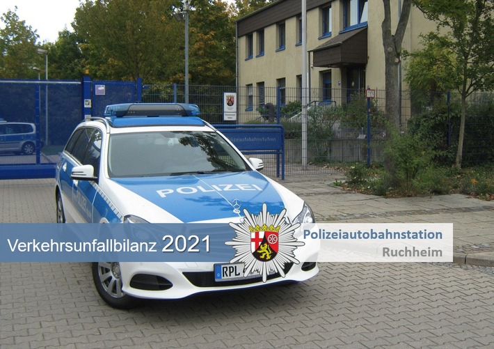 POL-PDNW: Polizeiautobahnstation Ruchheim - Unfalllagebild 2021