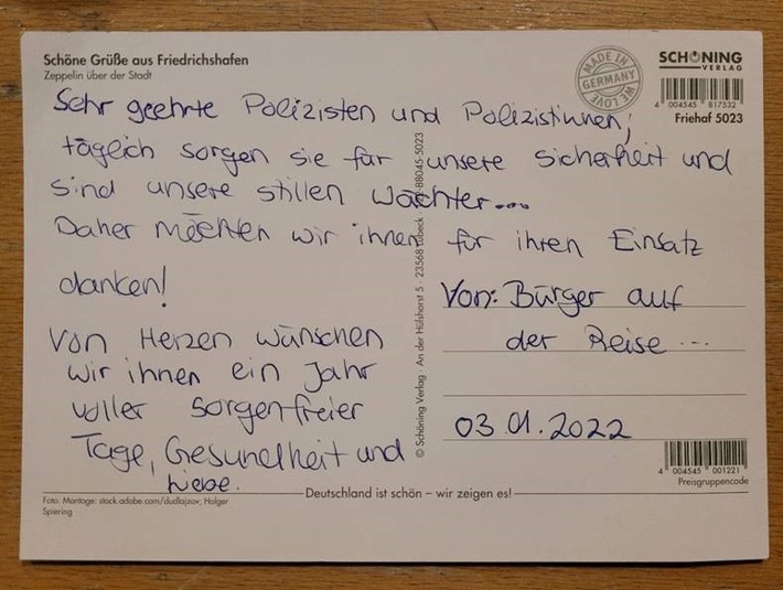 POL-OH: Ende gut, alles gut: Urlaub in letzter Sekunde gerettet - Kleines Geburtstagsgeschenk der Polizeiautobahnstation