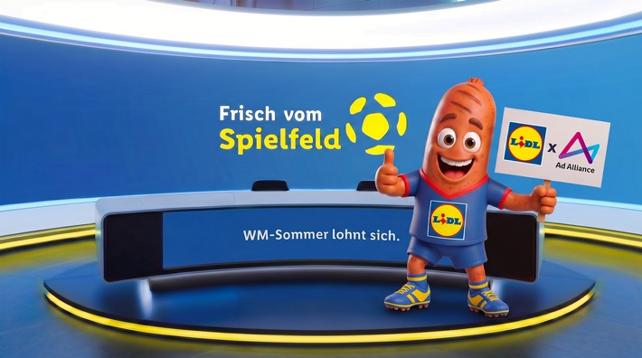 Lidl startet KI-gestützte Echtzeit-Kampagne zum großen Fußball-Sommer / Avatare verknüpfen aktuelle Turniermomente mit Lidl-Produkten