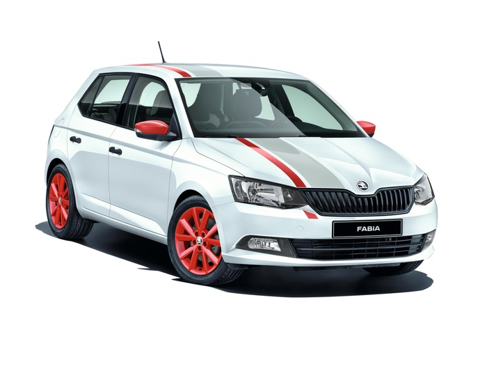 SKODA Fabia und Rapid Spaceback: stylische Sondermodelle Cool Edition mit ,Red & Grey