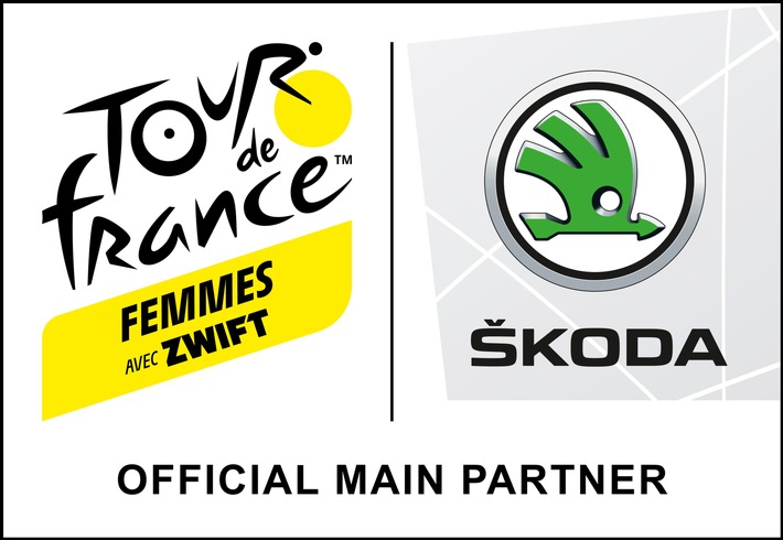 ŠKODA AUTO erstmals Hauptpartner der Tour de France Femmes avec ZWIFT
