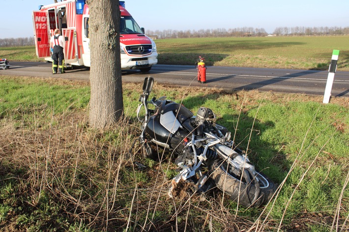 POL-DN: Alleinunfall auf der L 213