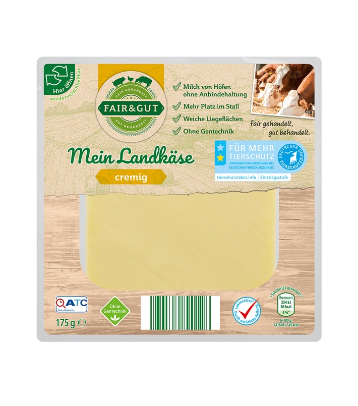 ALDI SÜD erweitert Tierwohl-Eigenmarke mit &quot;Fair &amp; Gut&quot; Landkäse