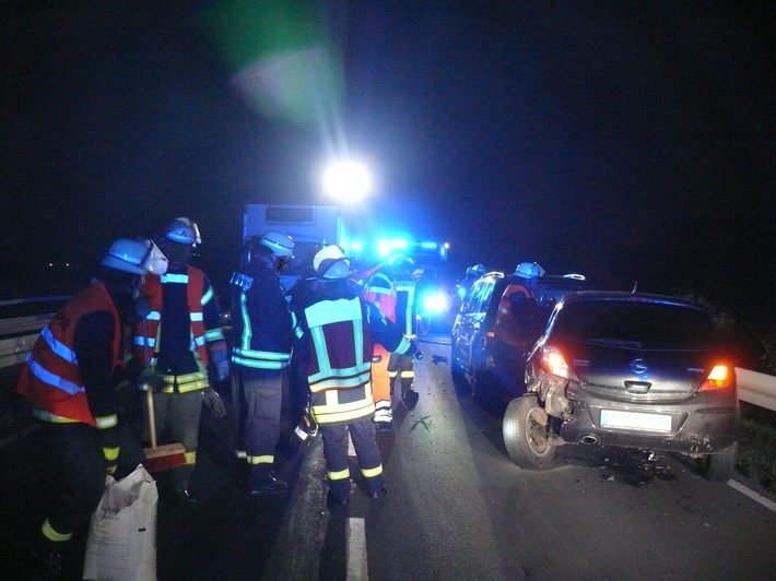 POL-DN: Fünf Fahrzeuge an Unfall beteiligt