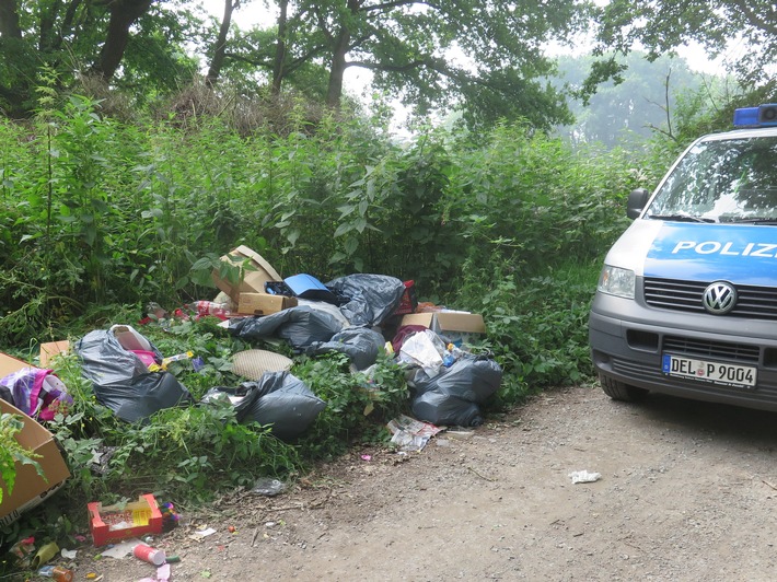 POL-DEL: Landkreis Oldenburg: Unerlaubte Müllablagerungen in Bargloy