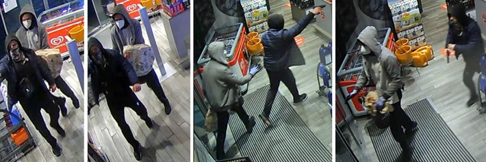 POL-KS: Nach Raubüberfall auf Tankstelle in Erzbergerstraße: Polizei fahndet mit Video und Fotos nach Tätern