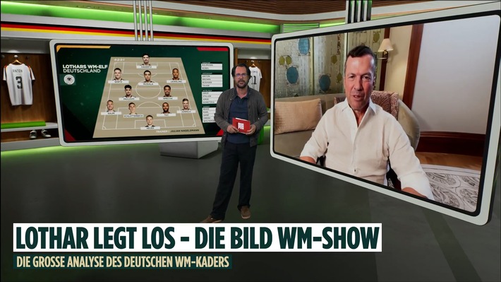 84 Millionen Bundestrainer. Eine BILD. / Lothar Matthäus ist WM-Experte / BILD berichtet mit über 20 Reportern von der FIFA Fußball-Weltmeisterschaft