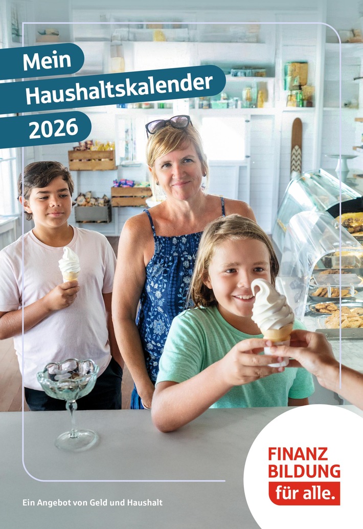 Kostenloser Haushaltskalender 2026 erschienen / Broschüre unterstützt dabei, Termine und Ausgaben das ganze Jahr im Blick zu behalten