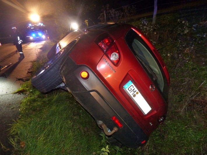 POL-GM: 081019-899:  18-Jährige bei Unfall auf der B 237 leicht verletzt