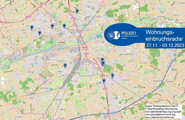 POL-HAM: Wohnungseinbruchsradar Hamm für die Woche vom 27. November bis 3. Dezember