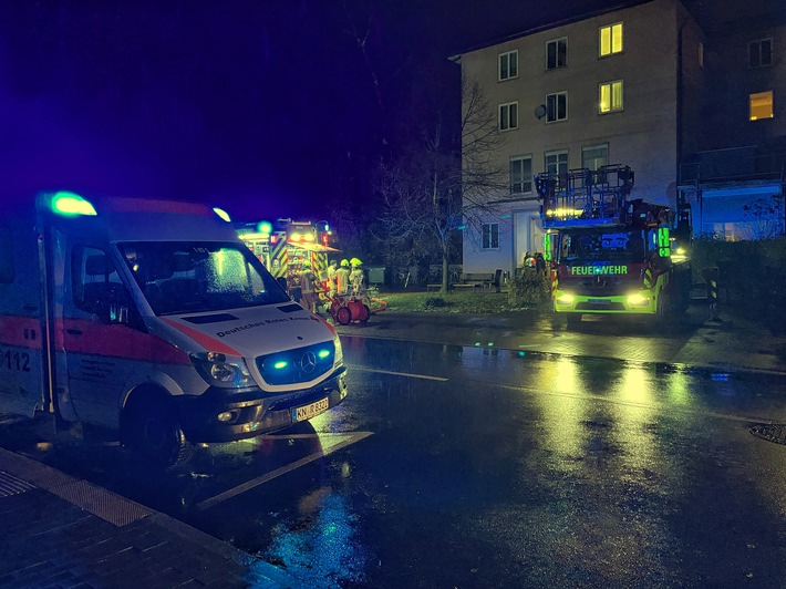 FW Konstanz: Brand in Flüchtlingsunterkunft