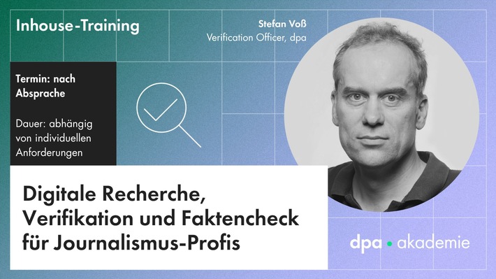 Digitale Recherche, Verifikation und Faktencheck für Journalisten
