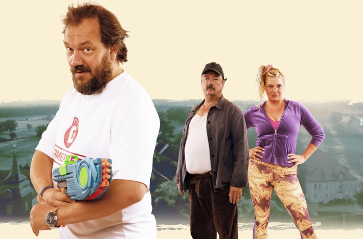 Die neue ARD-Impro-Komödie "Micha denkt groß" von Charly Hübner, Lars Jessen und Jan Georg Schütte | Ab 30. Oktober 2024 in der ARD Mediathek und am 1. November 2024 um 20:15 Uhr im Ersten