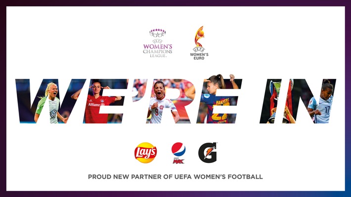 PepsiCo wird stolzer Sponsor des UEFA Frauenfußballs / Pepsi, Lay