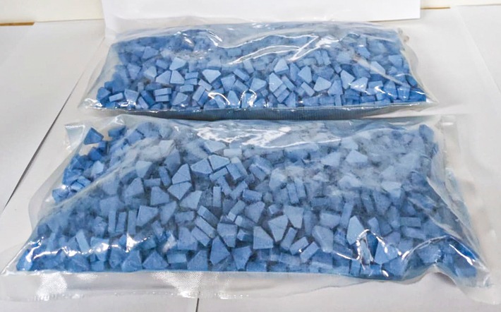 HZA-OL: ZOLL: 1.000 Gramm Ecstasy-Tabletten sichergestellt