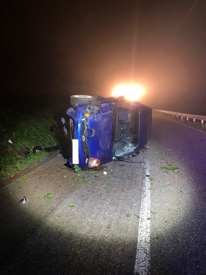 POL-PDPS: Verkehrsunfall unter Alkoholeinfluss