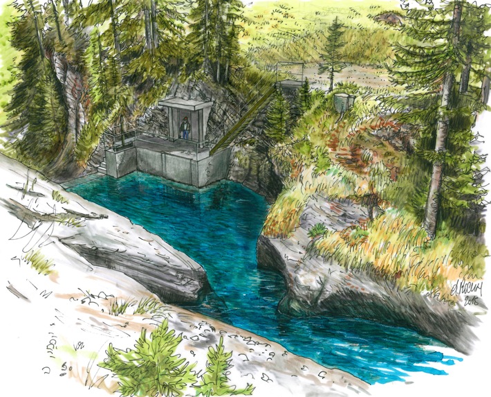 Projet de centrale hydroélectrique dans la vallée de Lauterbrunnen: Le canton de Berne évalue positivement le projet de centrale hydroélectrique de Sousbach