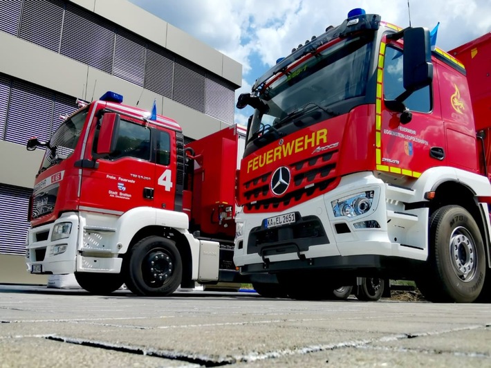 FW-KA: 25 Feuerwehrleute aus dem Landkreis Karlsruhe bei Katastrophenschutzübung "Heißer Norden"