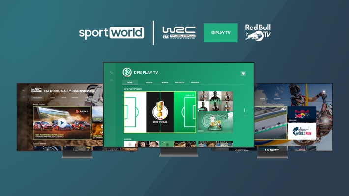 Sportworld erweitert ihr Angebot um den neuen DFB FAST-Channel &quot;DFB Play TV&quot;, die FIA World Rally Championship und &quot;Red Bull TV&quot;