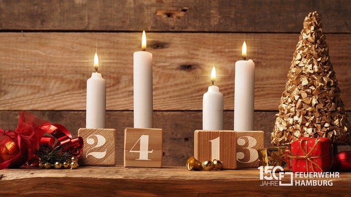 FW-HH: Sicher durch die Weihnachtszeit und den Jahreswechsel - Tipps im Umgang mit Adventsgestecken und Weihnachtsbäumen